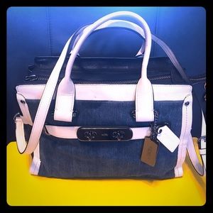 Coach Swagger Carryall in denim colorblock